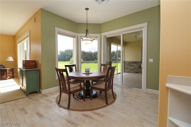 19801 N River Rd, Alva, FL 33920 - dining room with light wood-type flooring