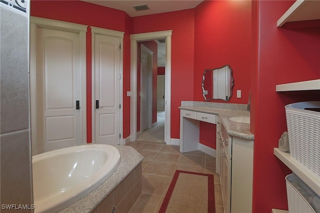 19801 N River Rd, Alva, FL 33920 - full bath with vanity and tile patterned flooring