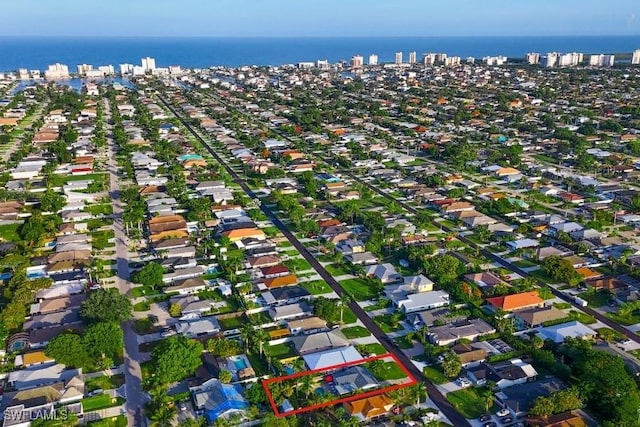 778 98th Ave N, Naples, FL 34108 - aerial view of property's location featuring property parcel outlined and a nearby body of water