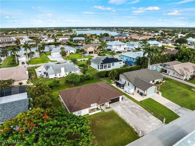 17577 Moorfield Dr, Fort Myers, FL 33908 - aerial view of residential area featuring a nearby body of water