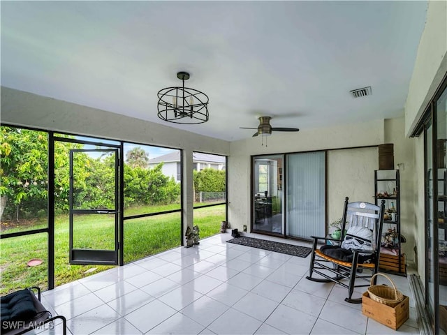 17577 Moorfield Dr, Fort Myers, FL 33908 - sunroom / solarium with a ceiling fan