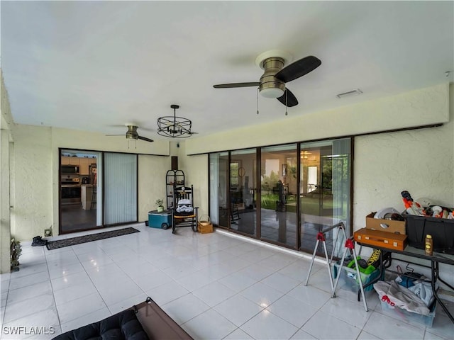 17577 Moorfield Dr, Fort Myers, FL 33908 - view of patio / terrace with ceiling fan