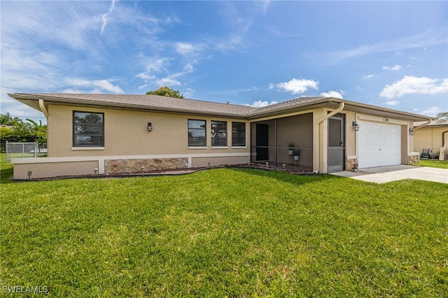 1831 SE 6th St, Cape Coral, FL 33990 - ranch-style home with stucco siding, driveway, and an attached garage