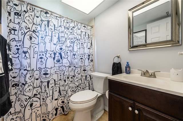 1831 SE 6th St, Cape Coral, FL 33990 - bathroom with vanity and a shower with shower curtain