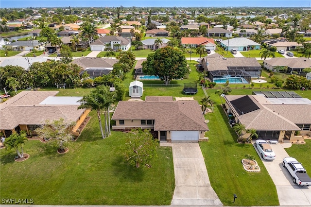 1831 SE 6th St, Cape Coral, FL 33990 - aerial view of residential area with a pool