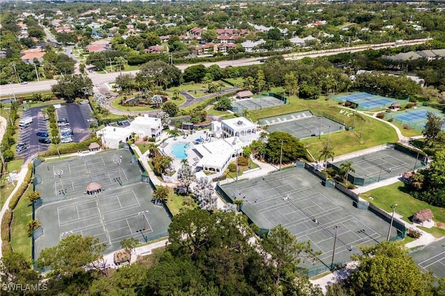 4718 Via Carmen, Naples, FL 34105 - aerial view of property's location with a pool