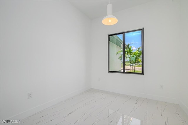 1144 Monday St, Labelle, FL 33935 - spare room featuring marble finish flooring and baseboards