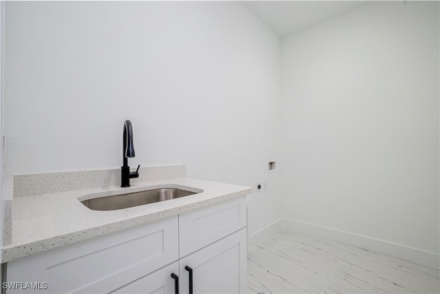 1144 Monday St, Labelle, FL 33935 - bathroom with marble finish flooring and vanity