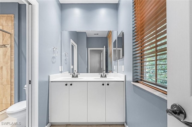 3258 Tamara Dr Unit 2, Naples, FL 34109 - full bathroom with a shower stall and double vanity