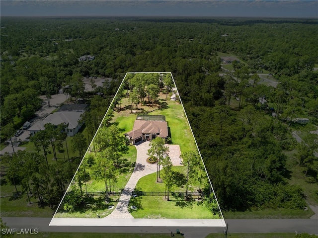 1912 Jung Blvd E, Naples, FL 34120 - view of property location featuring a heavily wooded area and property boundaries highlighted