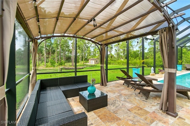 1912 Jung Blvd E, Naples, FL 34120 - sunroom / solarium with an outdoor hangout area