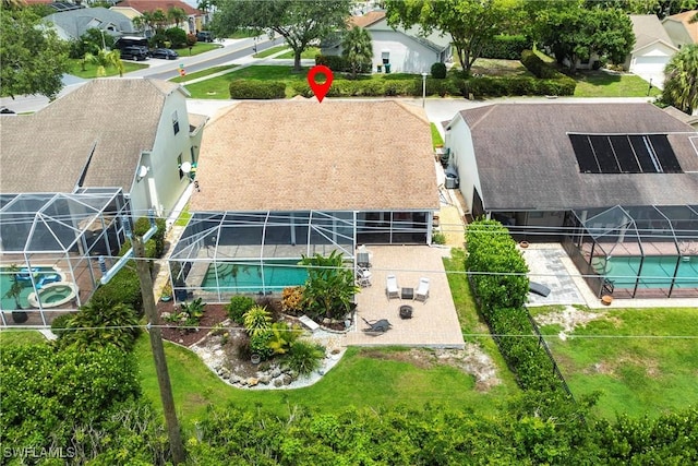6769 Berwick Pl, Naples, FL 34104 - aerial view of residential area featuring a pool