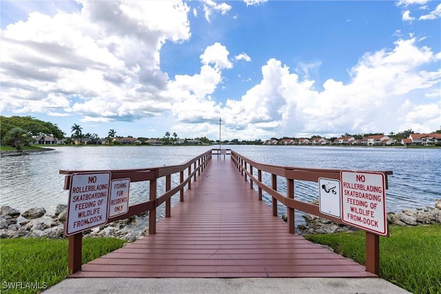 6769 Berwick Pl, Naples, FL 34104 - dock area with a water view