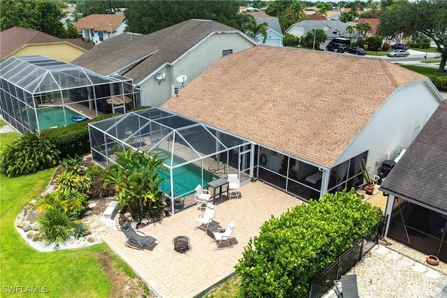 6769 Berwick Pl, Naples, FL 34104 - aerial view of residential area with a pool