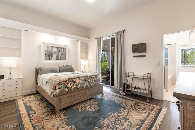 6769 Berwick Pl, Naples, FL 34104 - bedroom featuring wood finished floors and access to exterior