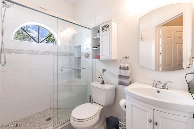 6769 Berwick Pl, Naples, FL 34104 - full bathroom featuring vanity and a shower stall