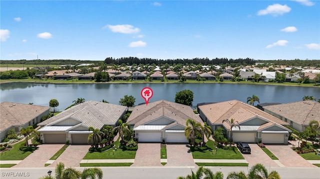 14803 Edgewater Cir, Naples, FL 34114 - aerial view of residential area with a large body of water
