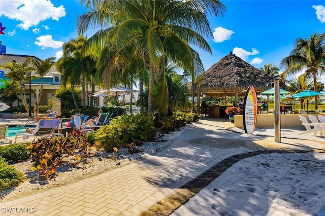 14803 Edgewater Cir, Naples, FL 34114 - view of home's community with a gazebo