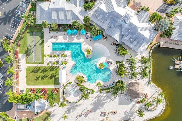 14803 Edgewater Cir, Naples, FL 34114 - aerial view of a large body of water