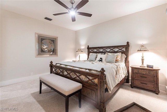 4372 Bittern Ct, Naples, FL 34119 - bedroom with carpet and ceiling fan