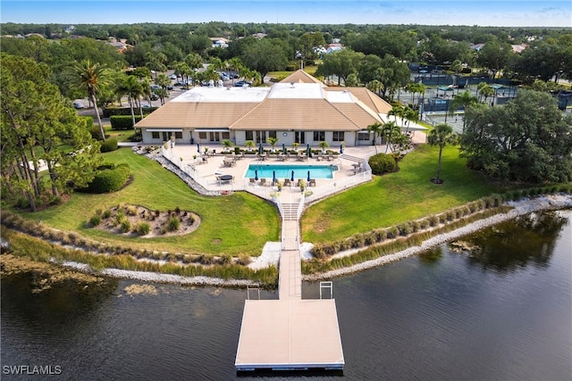 4372 Bittern Ct, Naples, FL 34119 - view of subject property with a nearby body of water