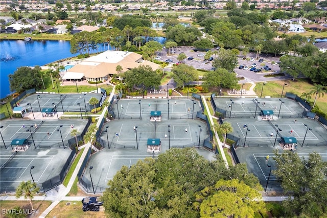 4372 Bittern Ct, Naples, FL 34119 - aerial view of residential area featuring a nearby body of water