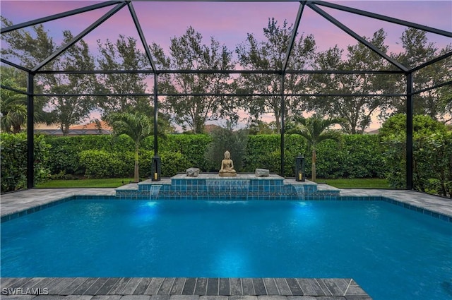 10082 Palazzo Dr, Naples, FL 34119 - swimming pool with glass enclosure