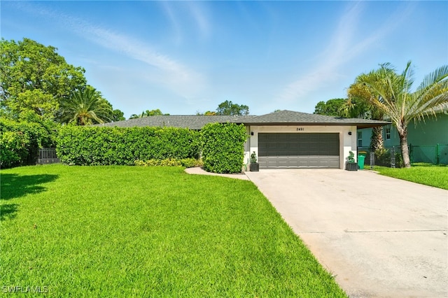2491 43rd St SW, Naples, FL 34116 - ranch-style home featuring stucco siding, driveway, and an attached garage