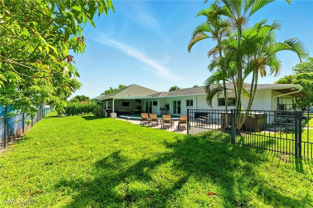 2491 43rd St SW, Naples, FL 34116 - fenced backyard with a patio
