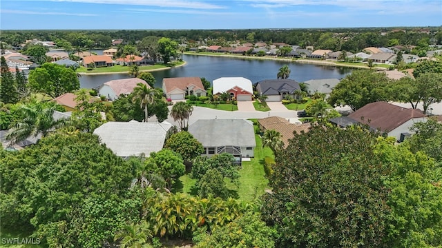 6643 Craven Hill Way, Naples, FL 34104 - aerial perspective of suburban area featuring a large body of water