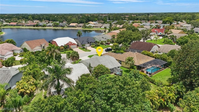 6643 Craven Hill Way, Naples, FL 34104 - aerial view of residential area featuring a nearby body of water
