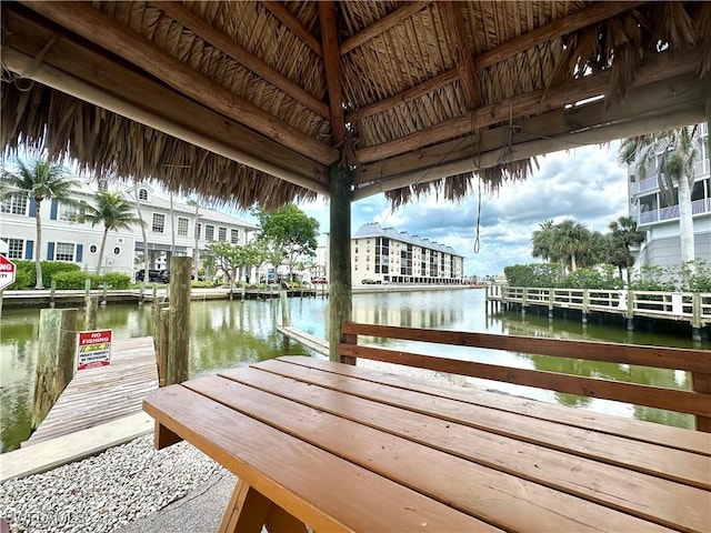 377 Vanderbilt Beach Rd Unit 103, Naples, FL 34108 - dock with a water view