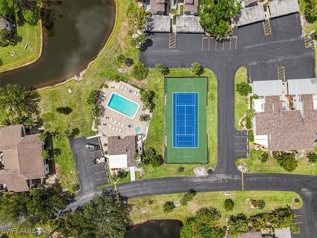 6296 Sugar Bush Ln Unit C, Fort Myers, FL 33908 - aerial view of property and surrounding area with a large body of water