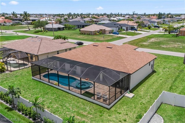 301 NW 36th Ave, Cape Coral, FL 33993 - aerial perspective of suburban area with a pool area