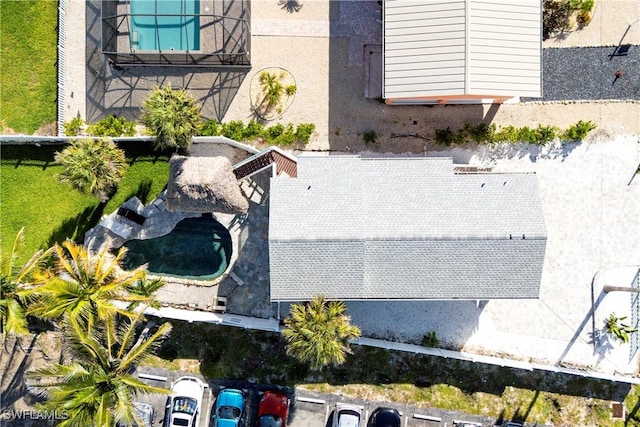 111 Bahia Via, Fort Myers Beach, FL 33931 - aerial view of property and surrounding area with a pool