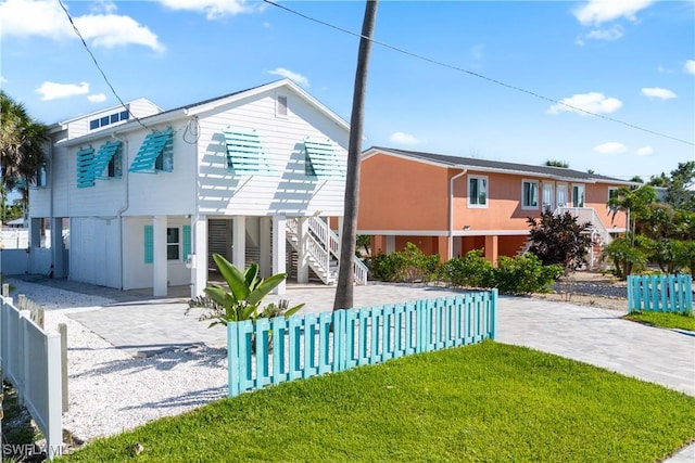 111 Bahia Via, Fort Myers Beach, FL 33931 - view of front of house with stairway