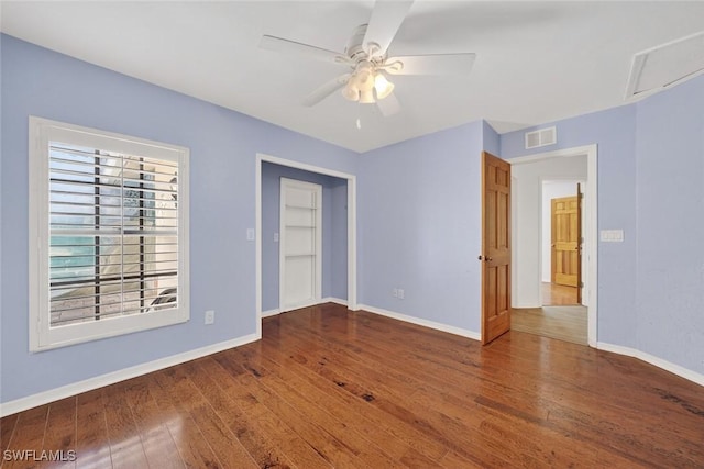 8060 Glenfinnan Cir, Fort Myers, FL 33912 - unfurnished room featuring wood finished floors and a ceiling fan