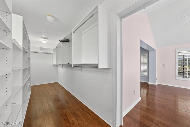 8060 Glenfinnan Cir, Fort Myers, FL 33912 - spacious closet with dark wood-style floors