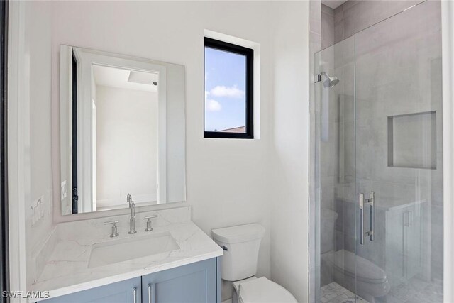 101 Beachcomber St, Marco Island, FL 34145 - full bathroom with vanity and a stall shower