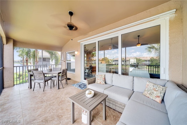 9636 Hemingway Ln Unit 4201, Fort Myers, FL 33913 - view of patio / terrace with an outdoor living space and outdoor dining space