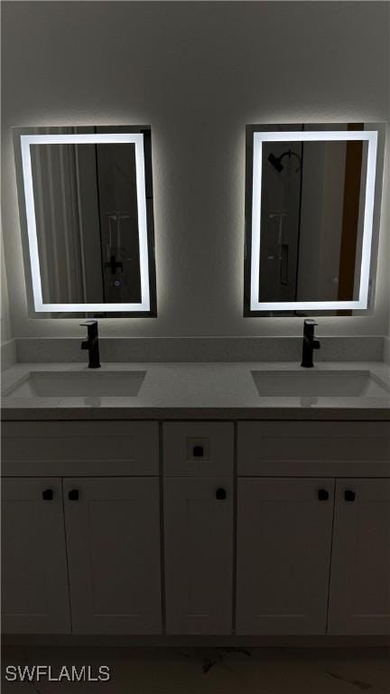 448 Majors Ave S, Lehigh Acres, FL 33974 - bathroom with double vanity
