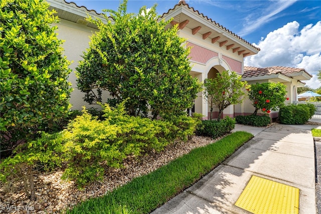3939 Pomodoro Cir Unit 103, Cape Coral, FL 33909 - view of front of home featuring a tiled roof and stucco siding