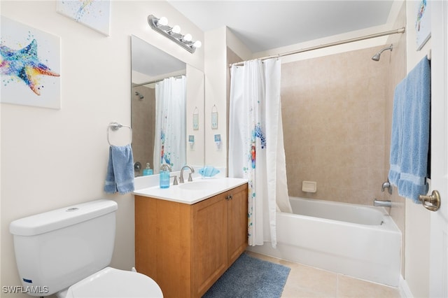 3939 Pomodoro Cir Unit 103, Cape Coral, FL 33909 - bathroom with tile patterned flooring, vanity, and shower / bath combination with curtain