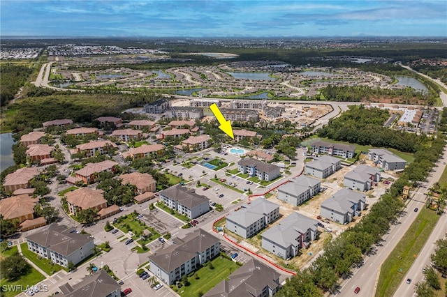 3939 Pomodoro Cir Unit 103, Cape Coral, FL 33909 - aerial view of residential area featuring a large body of water