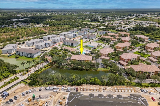 3939 Pomodoro Cir Unit 103, Cape Coral, FL 33909 - aerial view of property and surrounding area featuring a large body of water