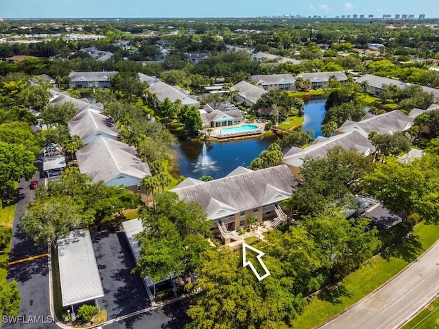 168 Pebble Shores Dr Unit 102, Naples, FL 34110 - aerial view of residential area featuring a large body of water