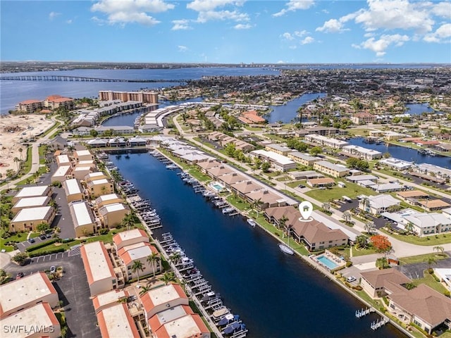 4001 SE 19th Pl Unit B1, Cape Coral, FL 33904 - aerial perspective of suburban area with a nearby body of water