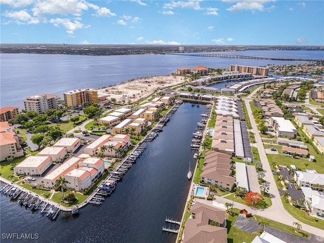 4001 SE 19th Pl Unit B1, Cape Coral, FL 33904 - drone / aerial view of a nearby body of water and a notable bridge