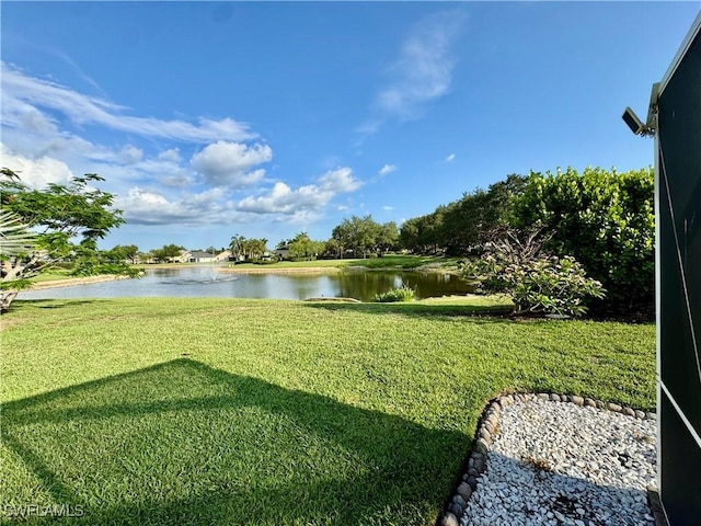 13356 Bristol Park Way, Fort Myers, FL 33913 - view of grassy yard featuring a water view