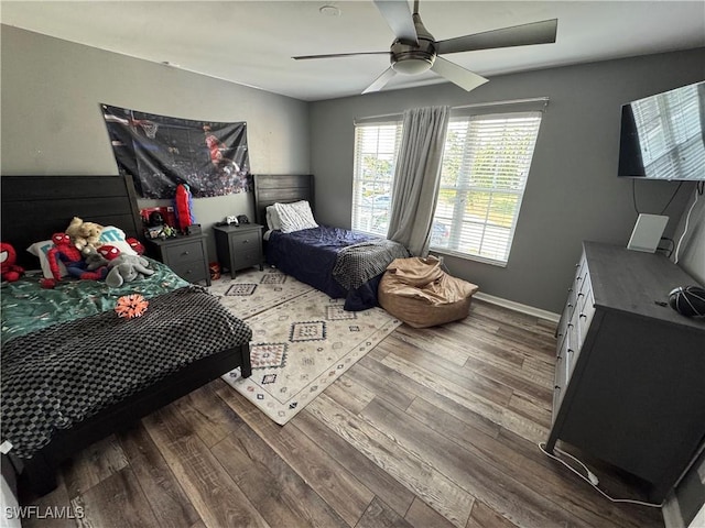 13356 Bristol Park Way, Fort Myers, FL 33913 - bedroom featuring wood finished floors and ceiling fan